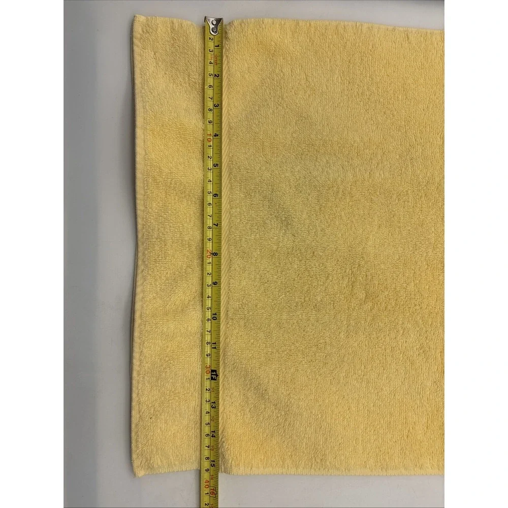 Vintage Ralph Lauren Hand Towel (2) Wash Cloth (2) Black Label Yellow